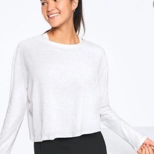 VS PINK Crop White Shirt